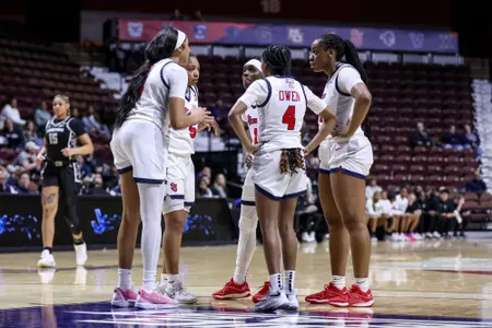 The No. 3 St. John's women's basketball team fell to No. 6 Georgetown, 53-44, on Saturday in the Quarterfinal Round of the BIG EAST Tournament inside Mohegan Sun Arena.