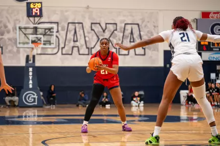 Phoenix Gedeon recorded four points and picked up a rebound inside McDonough Arena.