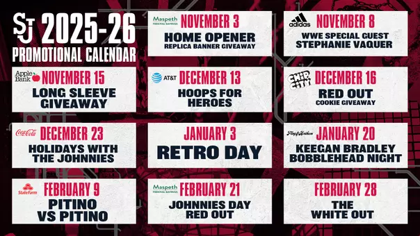 Men's Basketball Promo Calendar