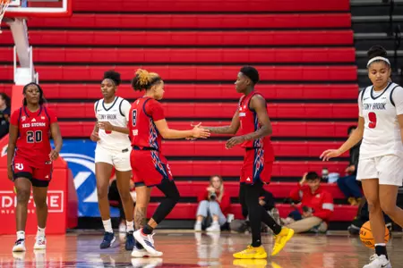 Graduate guard Shaulana Wagner and junior guard Beautiful Waheed combined for 22 points and four assists to lead the Red Storm's backcourt.