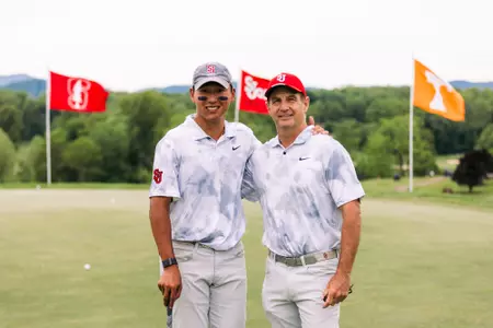 Peicheng Chen and Head Coach Phil Wildermuth