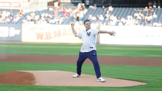 Pitino First Pitch Yankees