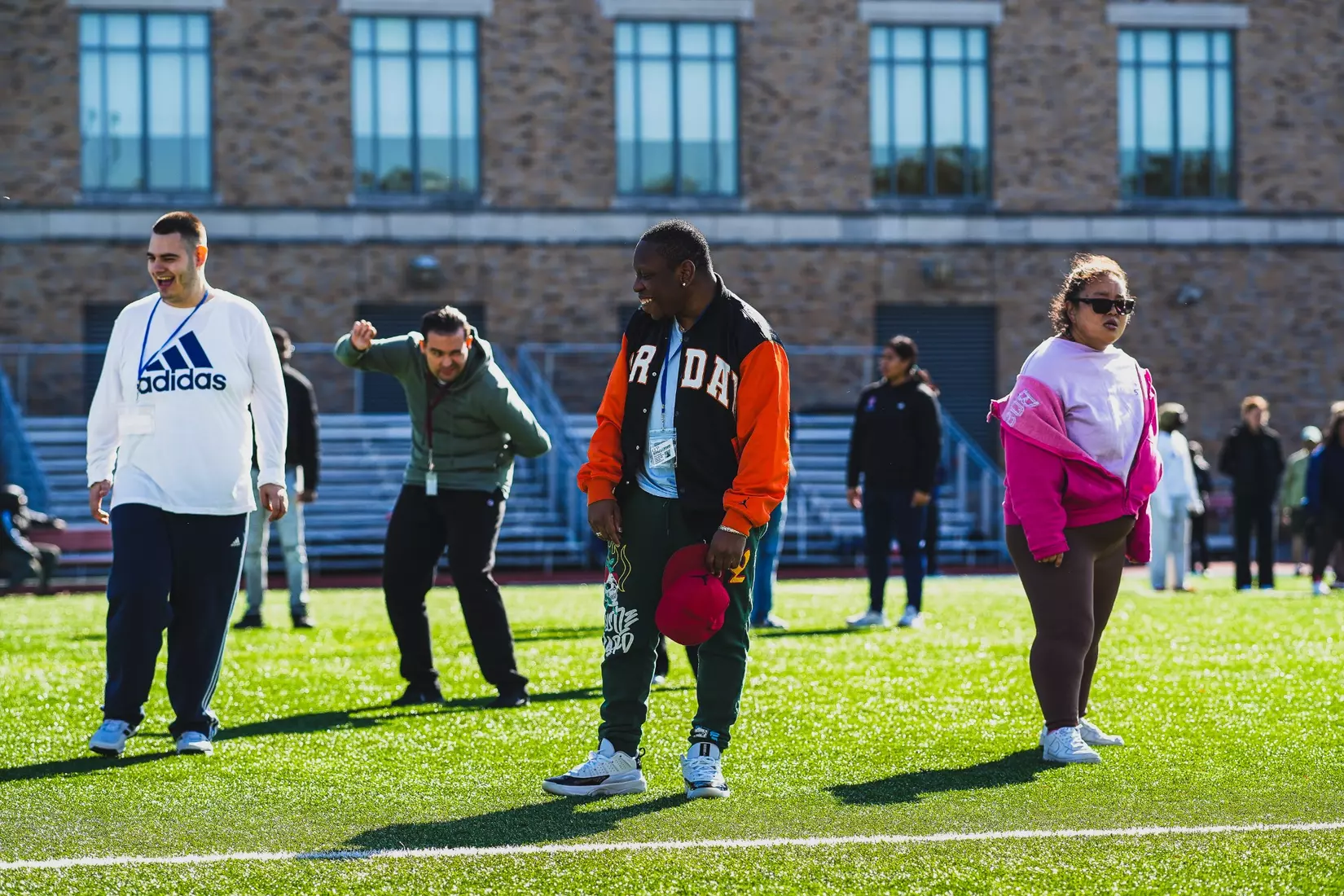 St. John's track and field with members of QCP.