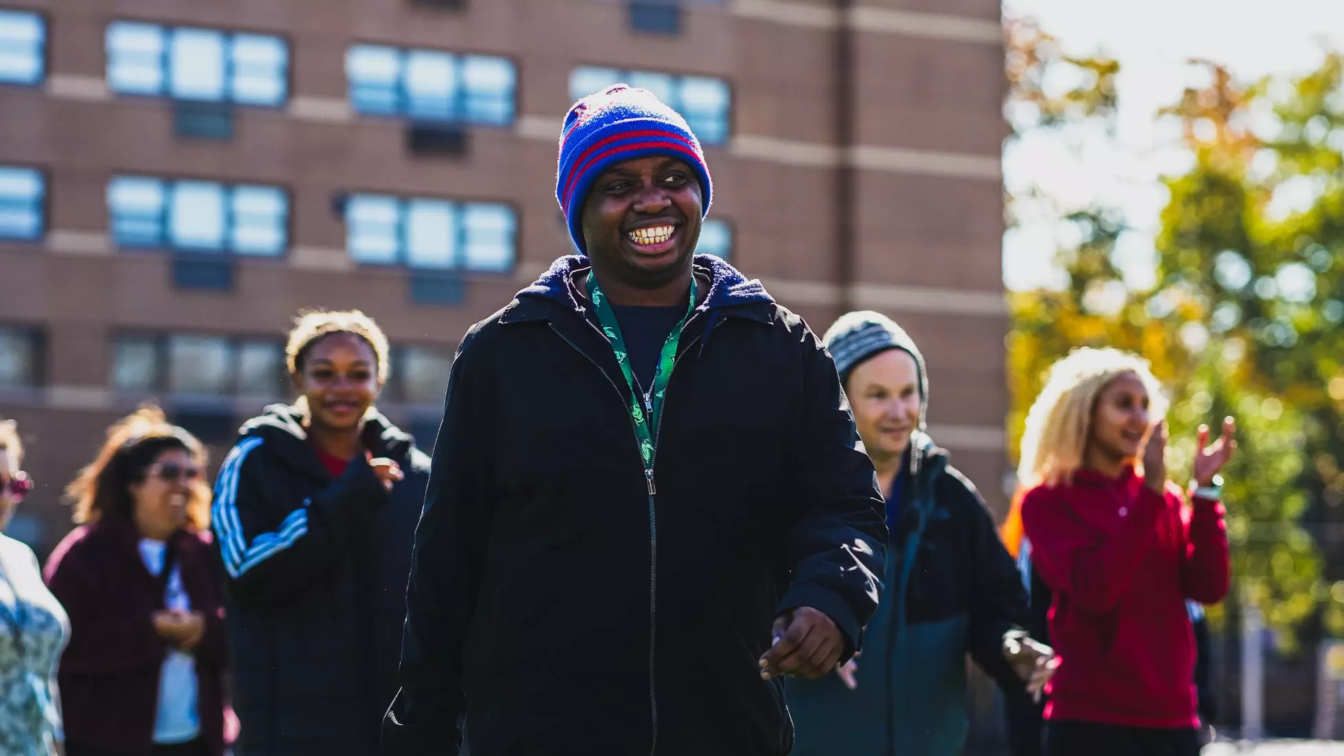 St. John's track and field with members of QCP.