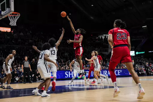 Zuby Ejiofor dominated against the Bulldogs, scoring a team-high 18 points on 50 percent shooting to go along with five rebounds and two assists.
