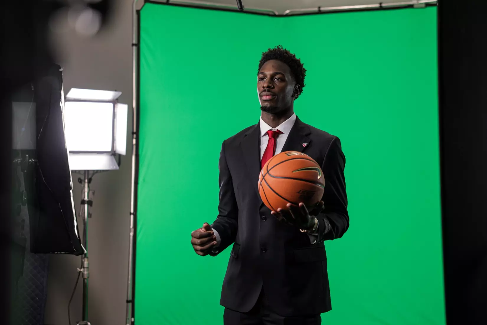 St. John's junior guard Ian Jackson at BIG EAST Media Day on Oct. 1, 2026, at the Marriott Marquis in Times Square.
