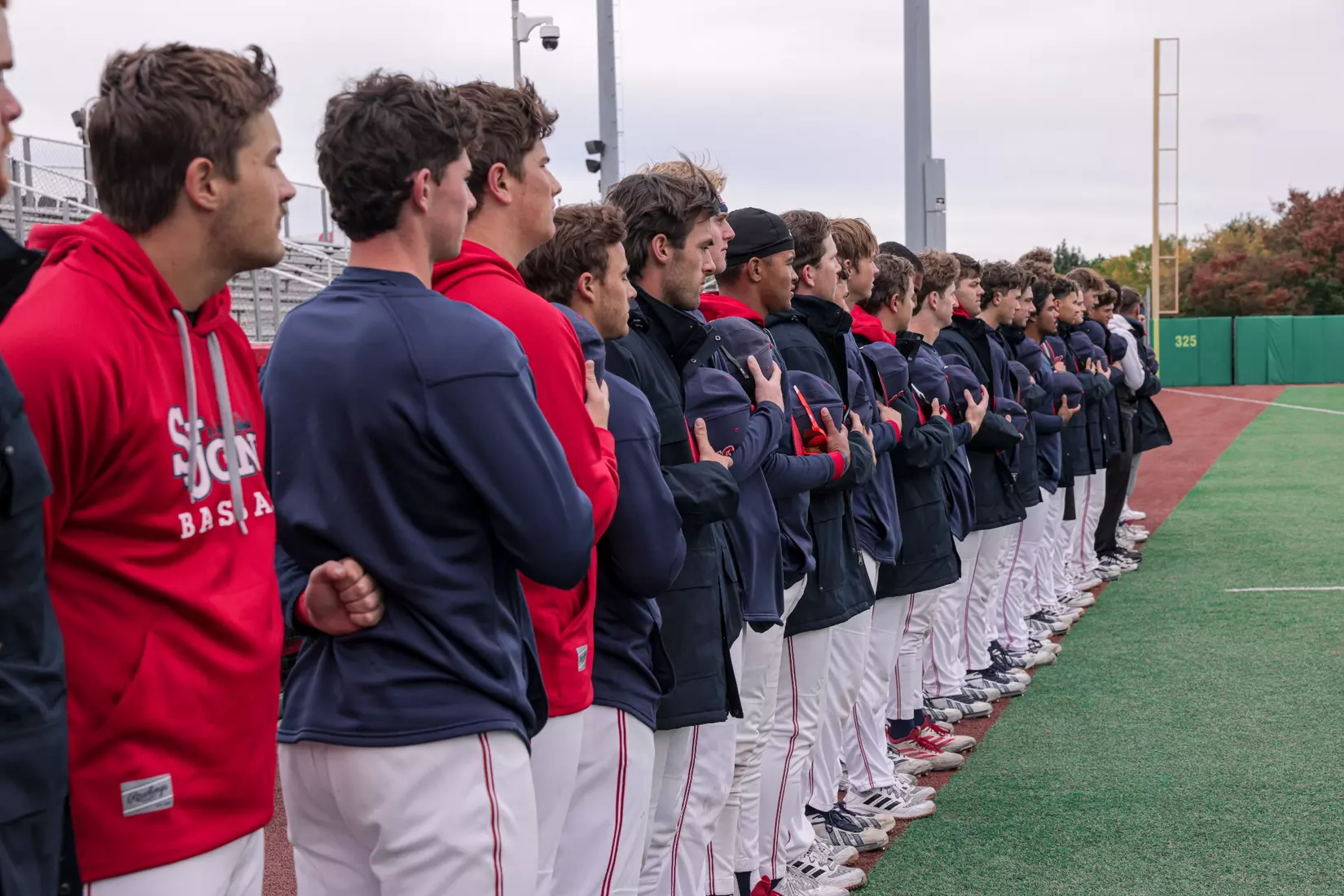 St. John's Baseball honoring the legacy of Michael Weinberg and Anthony Varvaro.