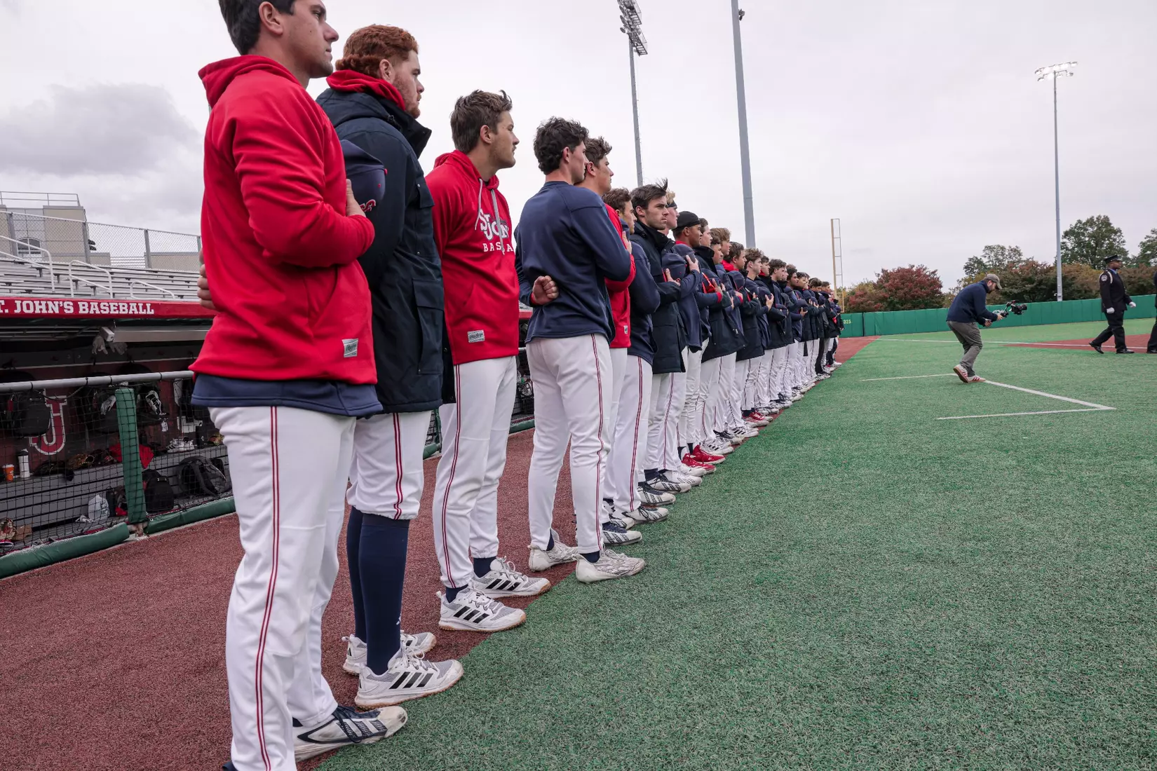 St. John's Baseball honoring the legacy of Michael Weinberg and Anthony Varvaro.