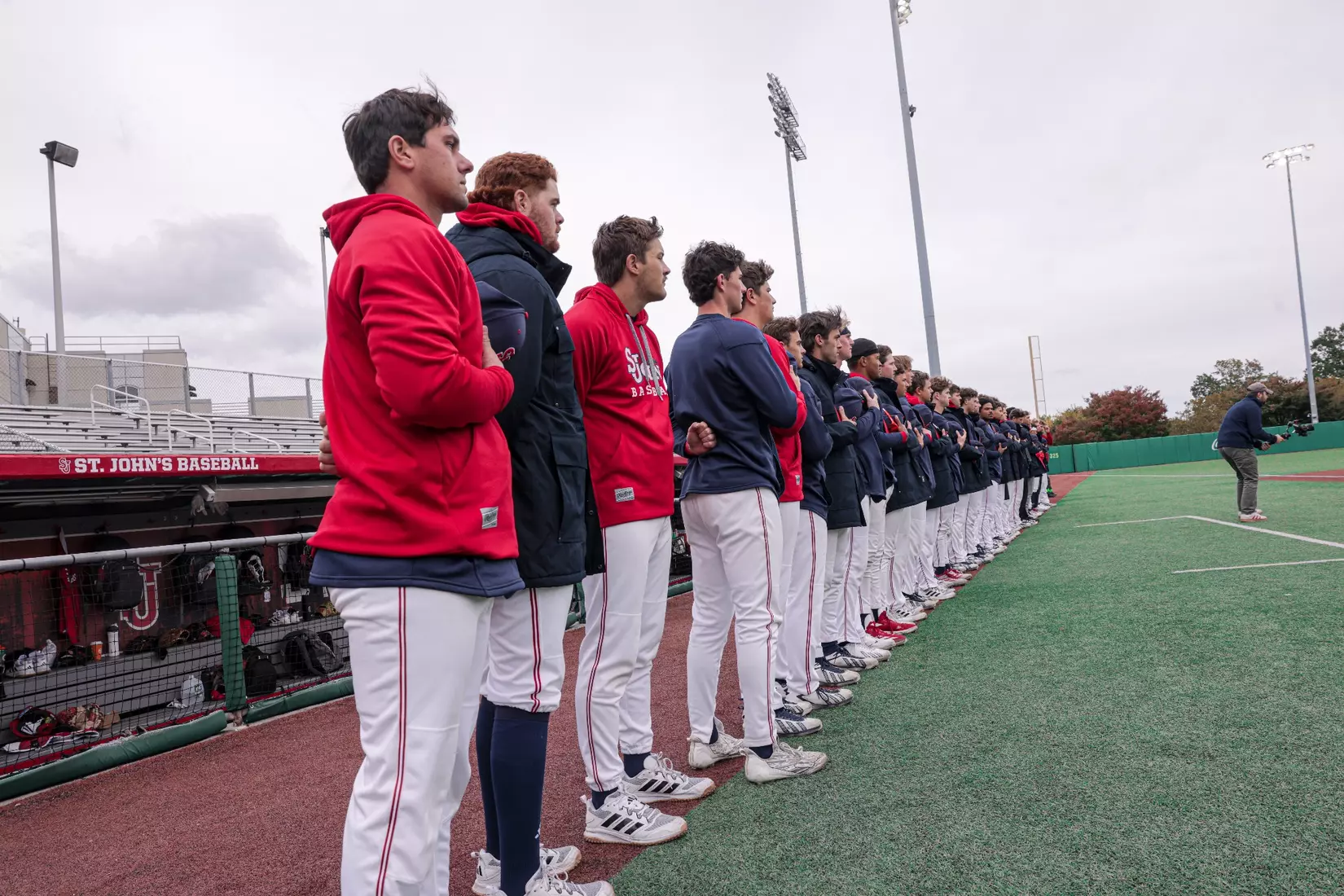 St. John's Baseball honoring the legacy of Michael Weinberg and Anthony Varvaro.