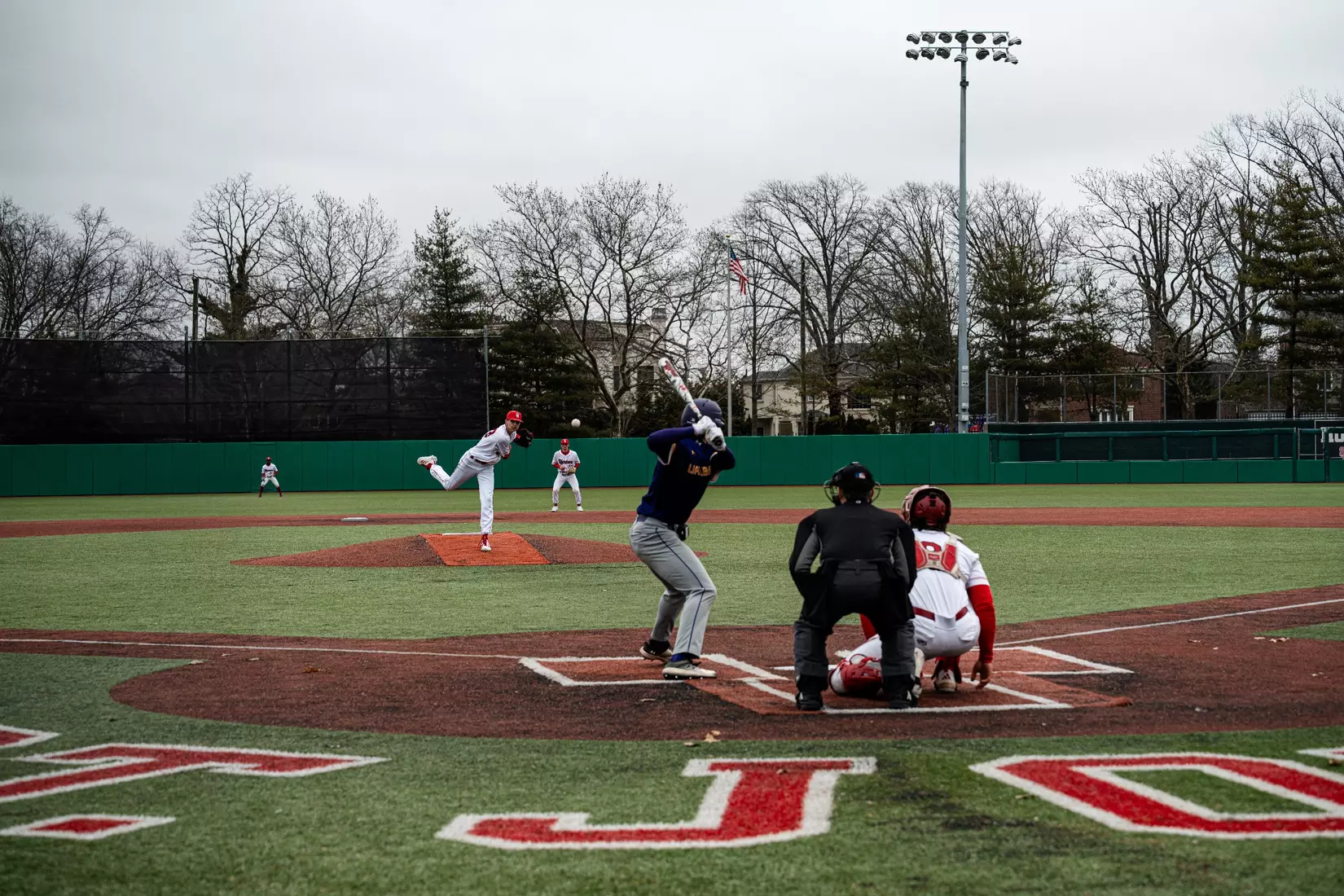 The St. John's baseball team used a walk off single from Sean Britt in the bottom of the 15th inning to win its home opener over UAlbany on Friday night, 2-1.
