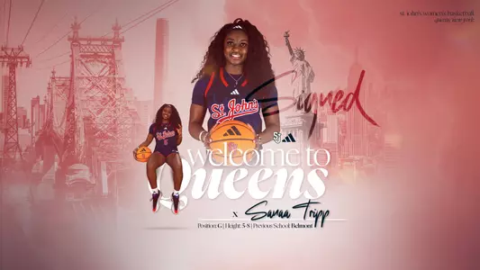 2026-27 Women's Basketball Signee Sanaa Tripp Graphic