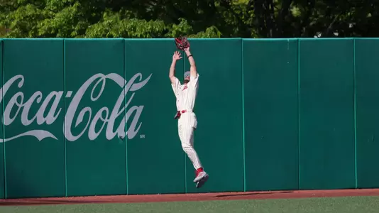 Huge Jumping Catch at the Wall by Lewis Rodriguez