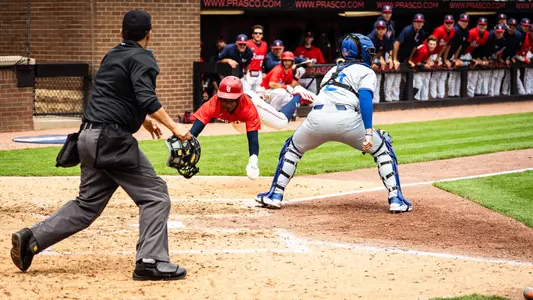 First-Team All-BIG EAST Selection Jon LeGrande notched a hit and a walk, while scoring a pair of runs and swiping base.