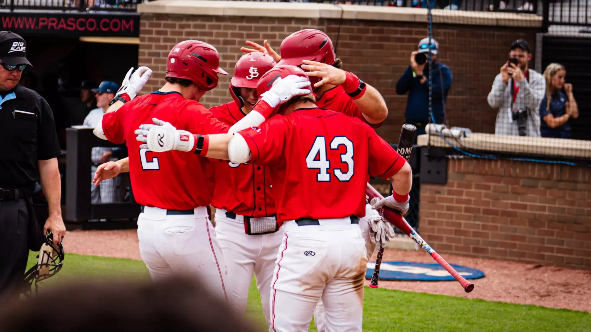 Will Cowan Home Run Team Celebration