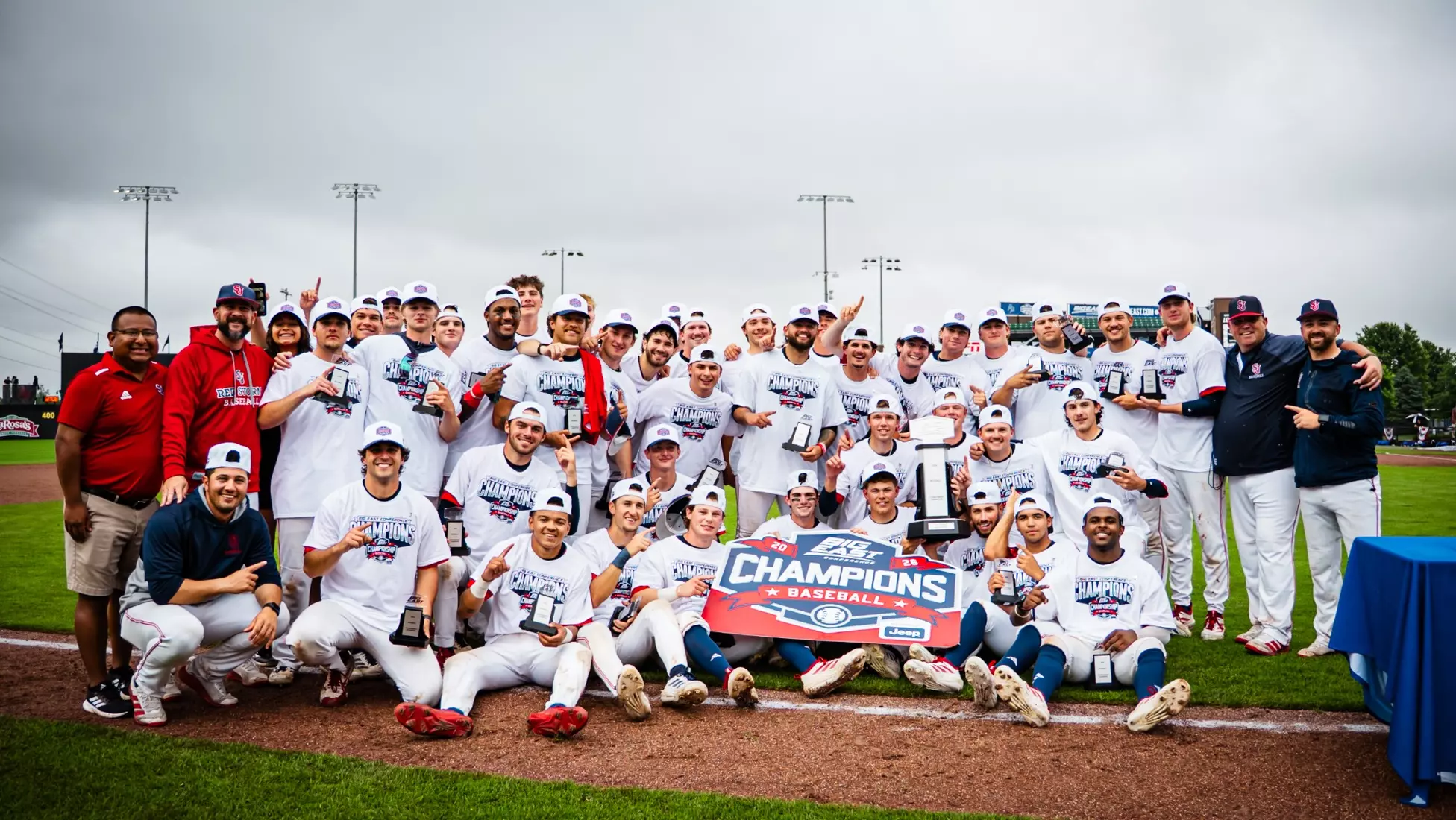 The St. John's Red Storm win its second BIG EAST Championship in three seasons, the programs 11th title.