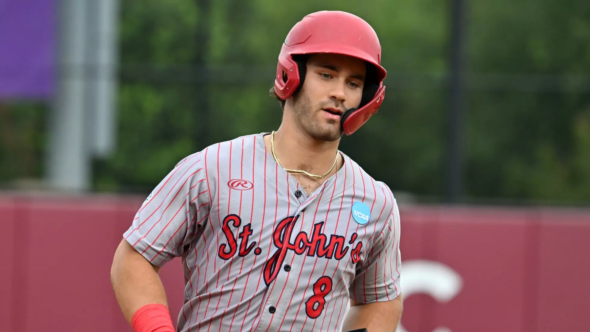 Adam Agresti blasted his 18th home run of the season to get the Johnnies on the board in the top of the second inning.