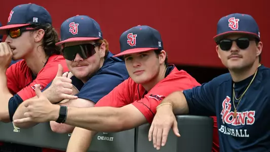 Team Dugout (left to right): Nick Romer, Kieran Shea, Declan Spooner and Robert Jacobsen