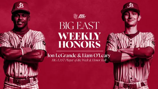 Baseball BIG EAST Weekly Honor Roll 5.4.26