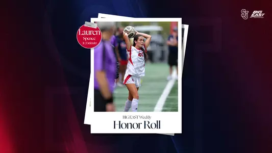 Lauren Spence BIG EAST Weekly Honor Roll 8.31.26