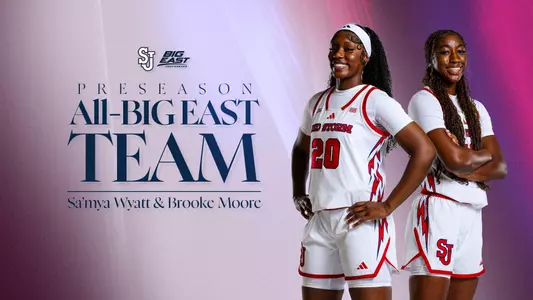 2026-27 WBB Preseason All-BIG EAST: Sa'Mya Wyatt and Brooke Moore