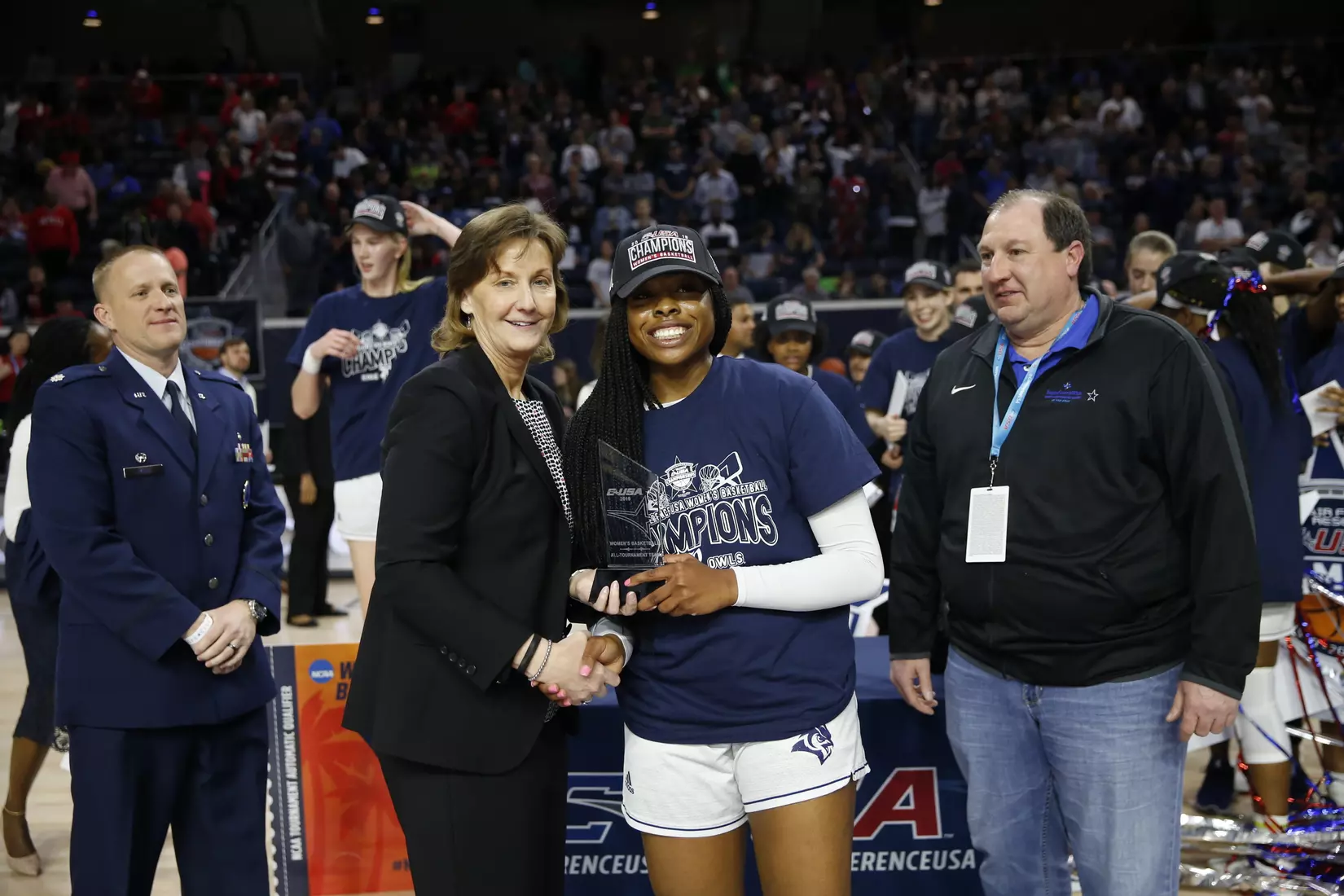 The Conference USA basketball tournament semifinals, Friday, March 15, 2019, in Frisco, Texas. (CUSA Photo/Roger Steinman)