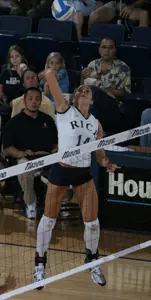 Senior Olaya Pazo led the Owls with 24 kills and 15 digs