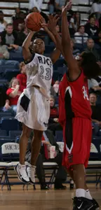 Krystal Frazier led the Owls with 13 points