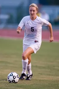 Erin Scott had a shot off the post in the first half.