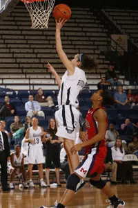 Kadie Riverin scores against Ole Miss