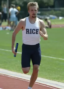 Senior Eric Spear will compete at home for the final time Saturday at the Rice Track and Soccer Stadium