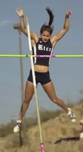Rachel Greff set a school and C-USA meet record in the pole vault