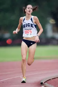 Marissa Daniels opened the season with a win at the Rice Invitational (photo courtesy Scott Corron)