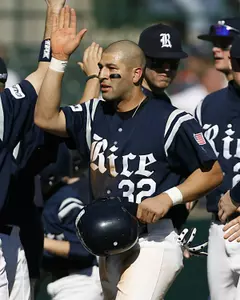 <b>Senior J.P. Padron shared the team lead in hitting for the fall practices.</b>