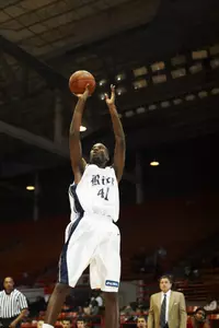 Rice senior Patrick Britton is coming off a career-high, 24-point night at Texas State earlier this week. The Owls play host to Texas Saturday at the Toyota Center.