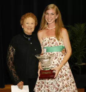 Joyce Pounds Hardy with 2007 Hardy Award winner Callie Wells
