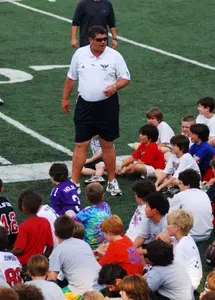 David Bailiff greeted over 220 young players before their clinic on Wednesday