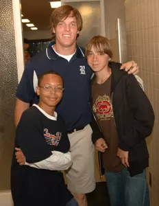 Danny Lehmann and his Rice teammates spent a part of Monday at the Omaha School for Boys