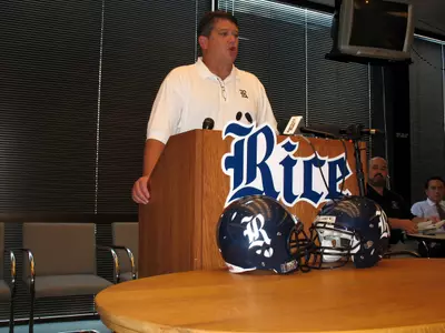David Bailiff addresses the local media