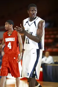 Rice freshman forward Suleiman Braimoh scored a career-high 10 points in the Owls' loss to Marshall.
