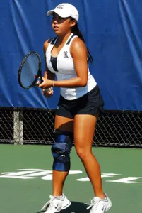 Rebecca Lin was one of four Owls to register a first round win Friday at the Midland Invitational.