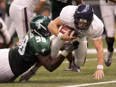 Chase Clement scores on a 9-yard run.