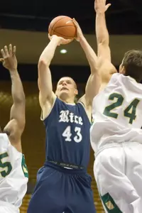 Rice senior Aleks Perka scored 12 points and had 10 rebounds for his first career double-double.