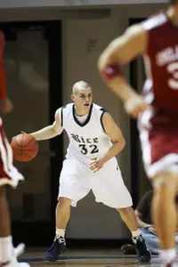 Cory Pflieger led the Owls with 17 points in Monday's loss to Oklahoma.