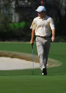 Rice sophomore Michael Buttacavoli shares fifth place after the first round of the Cuthbert Cup.