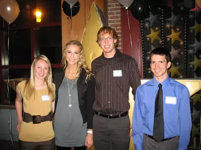 2009 Hubert Bray Award winners Erin Scott, Jessie Boulavsky, John Berens, and Brett Olson.