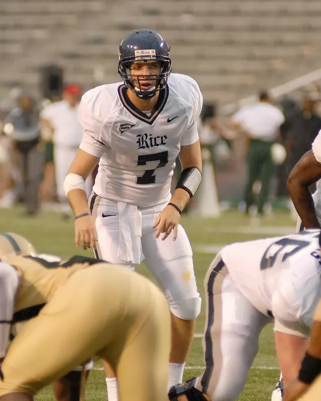 Nick Fanuzzi made his first career start at quarterback in the Owls' game against Texas Tech.