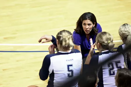 Rice head coach Genny Volpe.