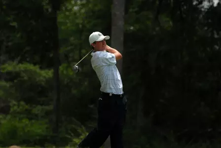 Michael Whitehead is tied for third after 36 holes of the Louisiana Tech/Squire Creek Intercollegiate.