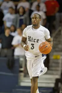 Tamir Jackson knocked down a pair of free throws in the final seconds to help Rice to a 66-63 win over Stetson Tuesday.
