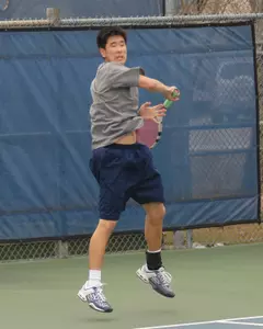 Jonathan Chang was one of three Rice singles players to score victories in the Owls' 4-0 win over Tulane Friday.